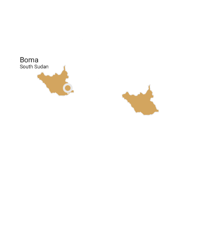 Boma National Park homepage map graphic