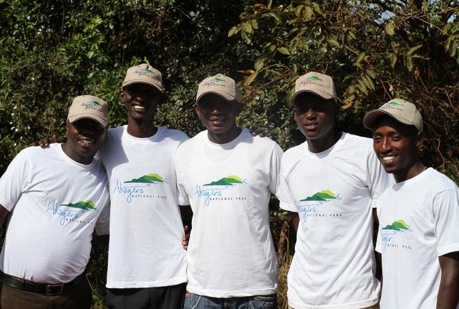 Freelance guides at Akagera National Park, Rwanda.