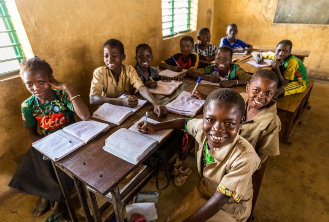 Children in classroom