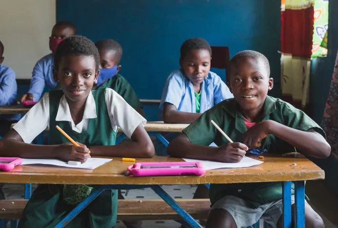 Children in a class